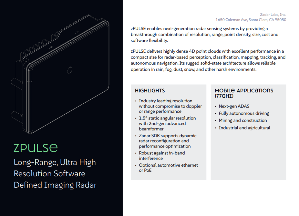 zPULSE Datasheet